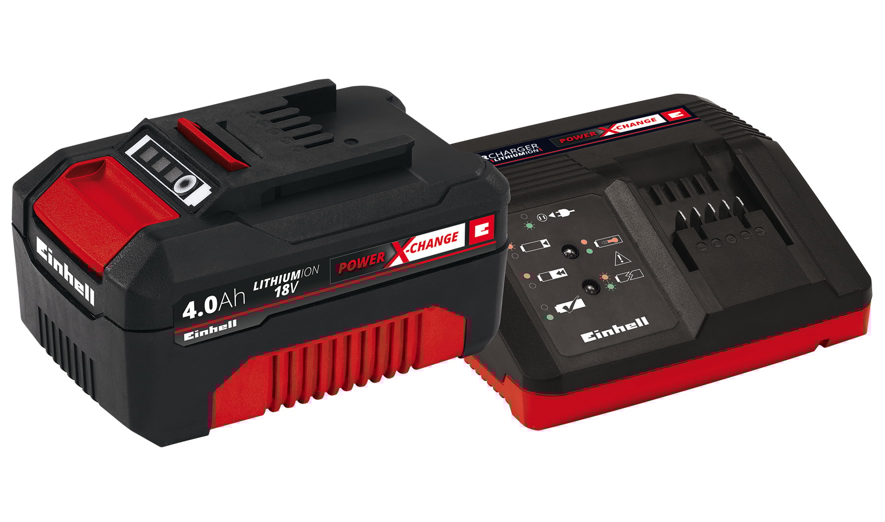 Einhell 18V Power X-Change batteri-pakke med 1 batteri og lader