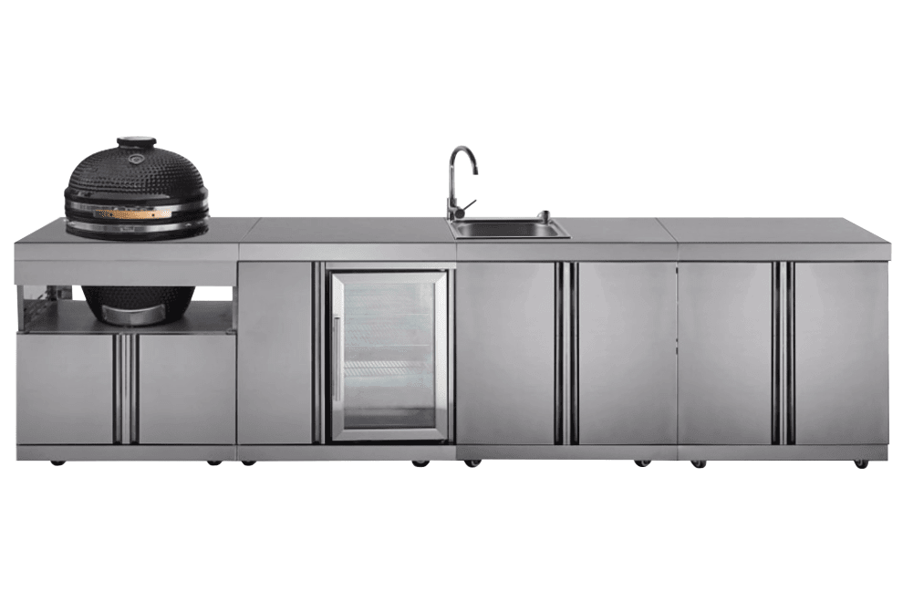 Myoutdoorkitchen Stainless Collection Georgia fritstående udekøkken rustfri