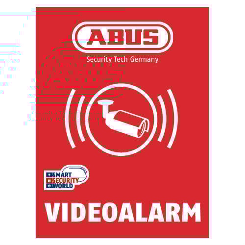 Abus advarselsklistermærke, videoalarm
