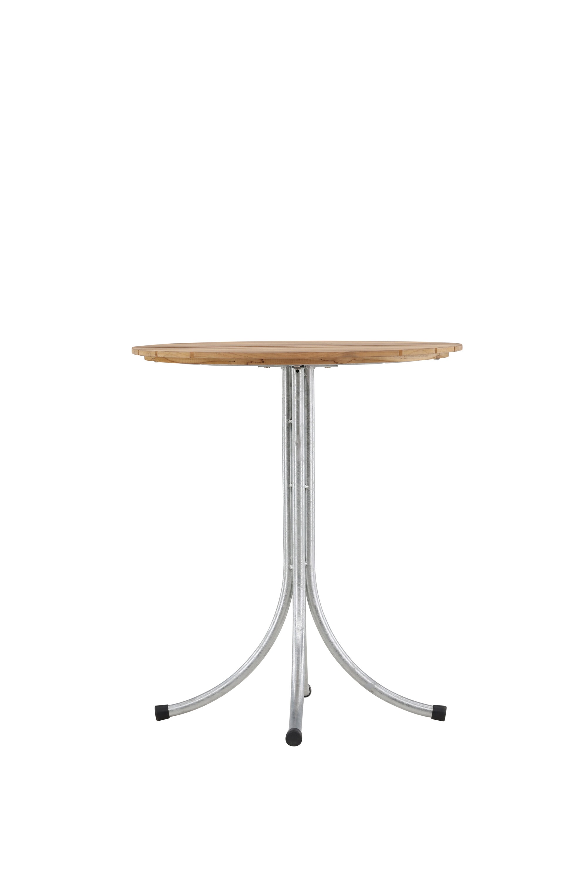 Venture Design Holmsund cafébord i natur/zink Ø65 cm
