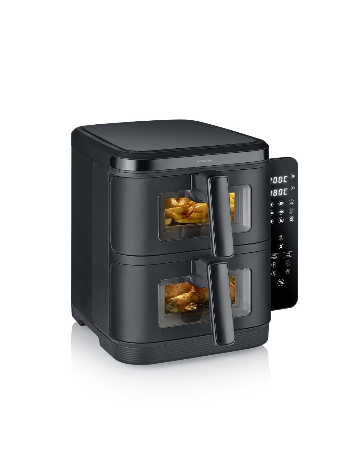 Severin S-Fry Duo Stack FR 2468 airfryer 2x5,5L 2800W