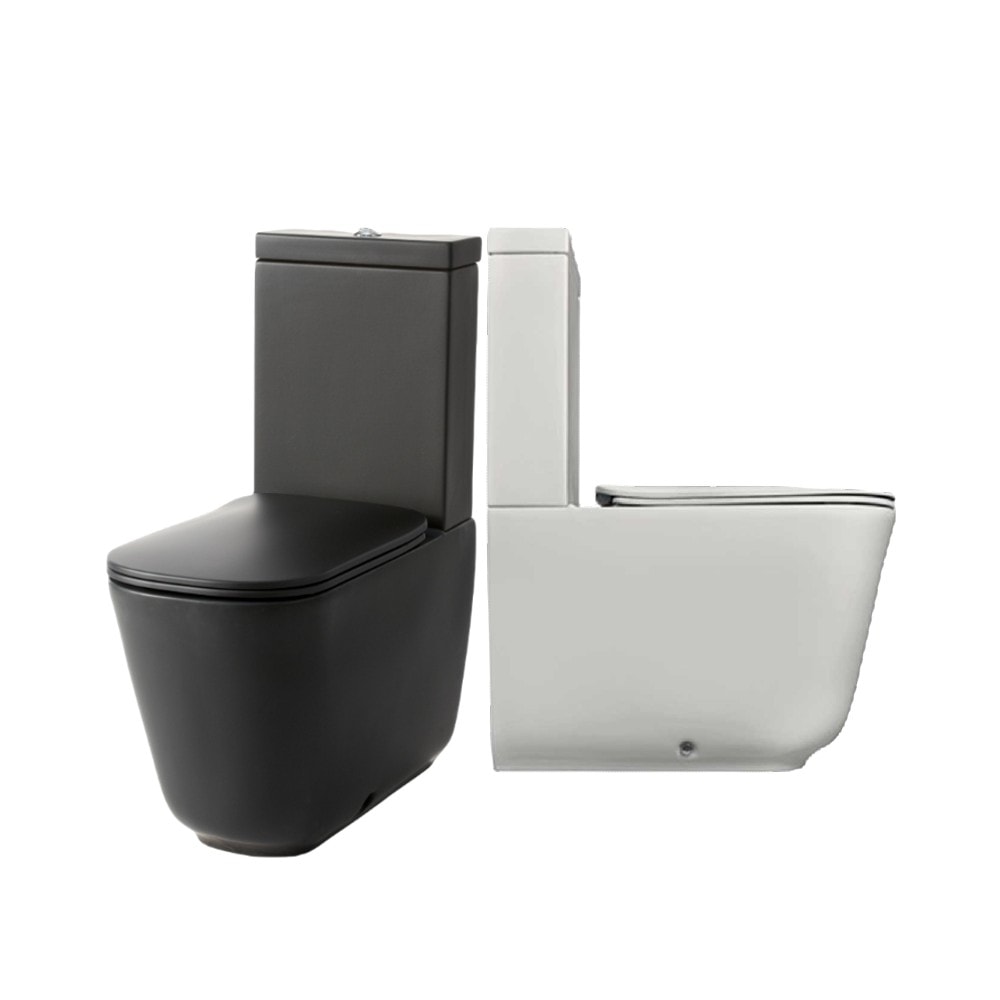 Lavabo TriBeCa gulvstående toilet i hvid porcelæn - Gulvstående toilet, Toiletter
