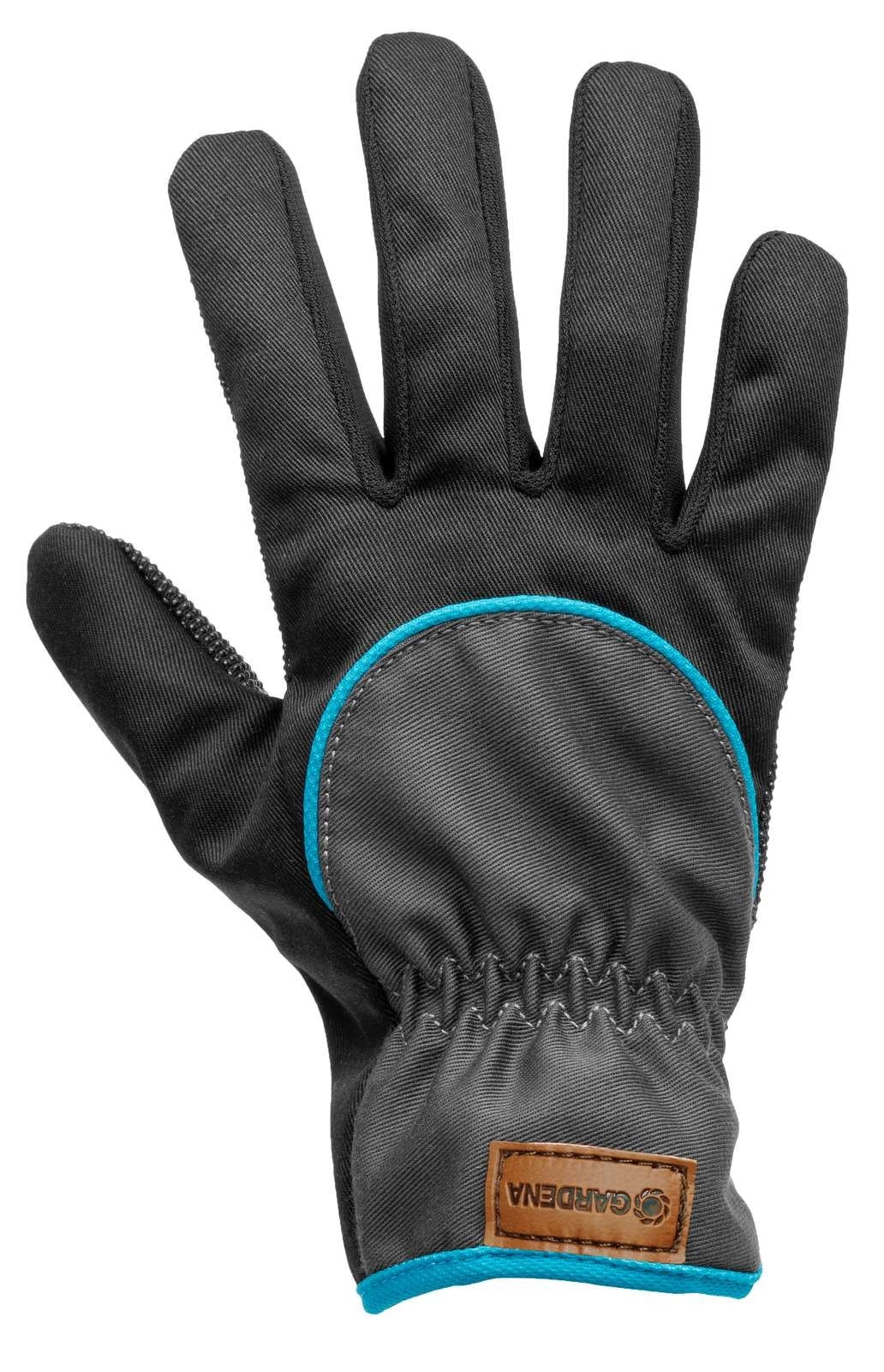 Gardena havehandske mørkegrå canvas str. 11