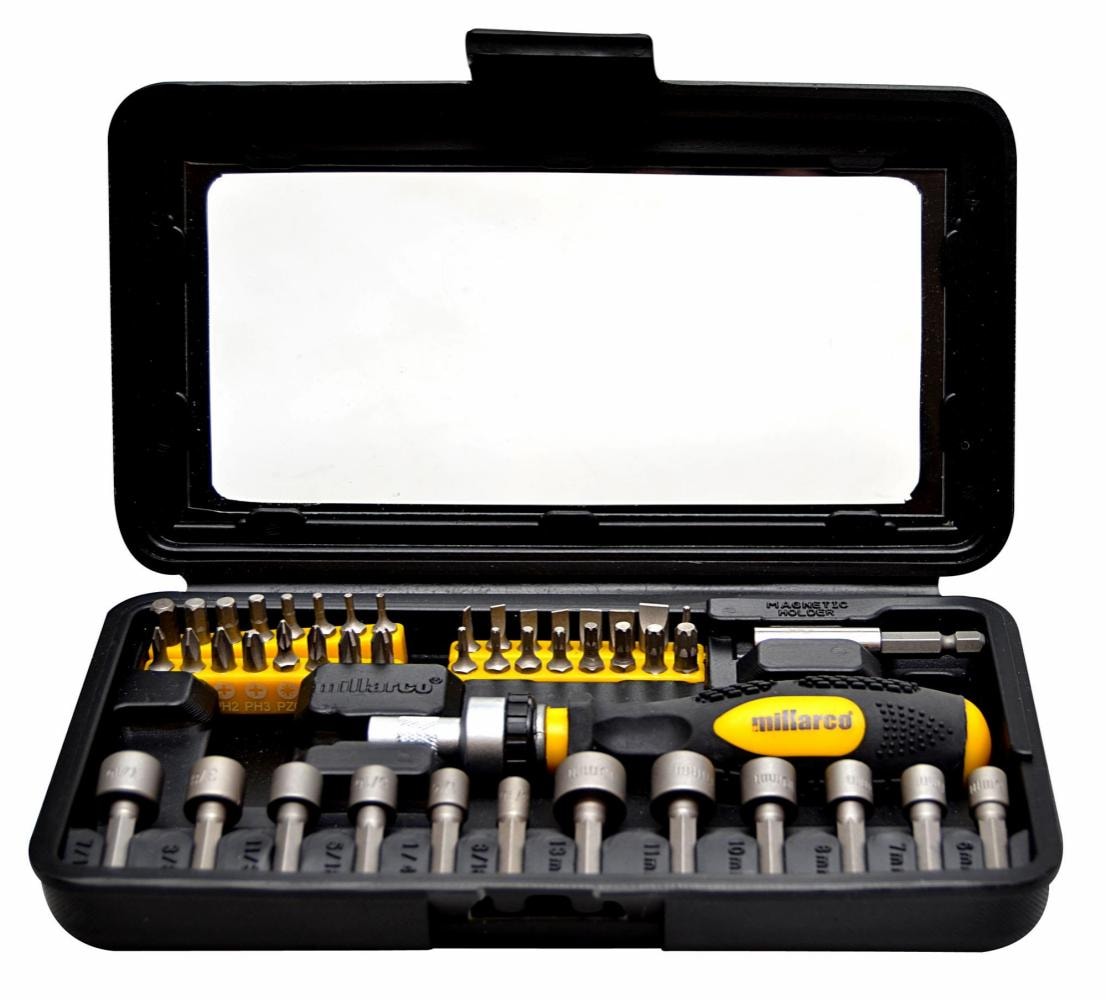 Millarco bitssæt med skraldehåndtag 46 dele