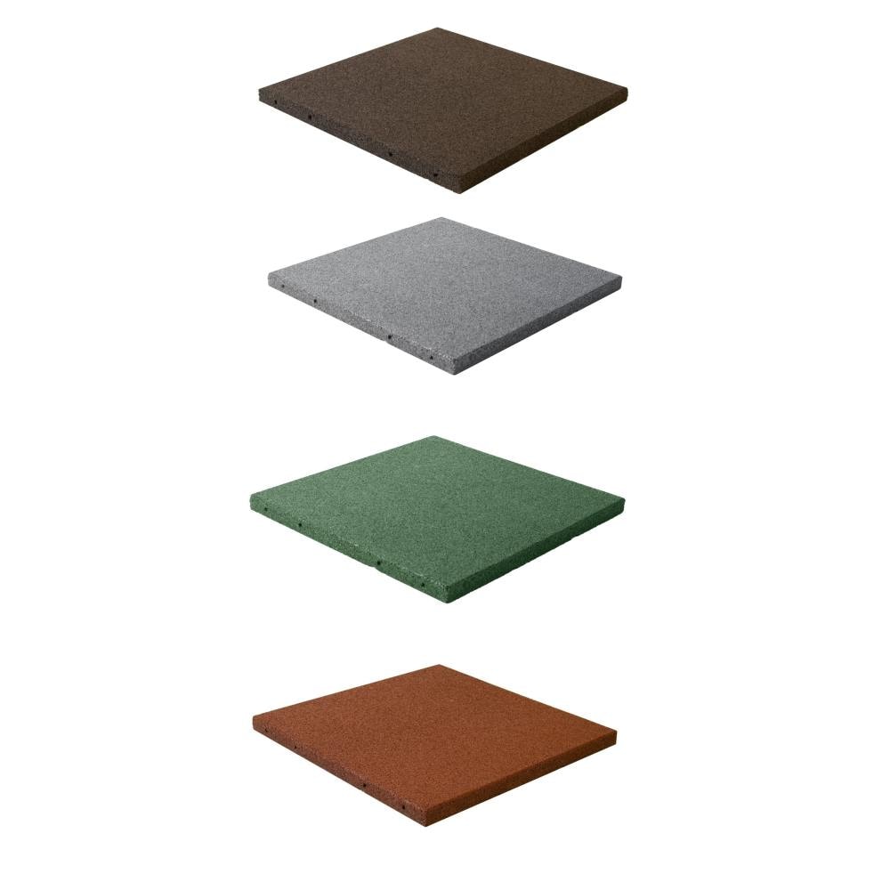 Nordic Play Active gummifliser i grå 50 x 50 x 3 cm 30 m2 120 stk.