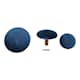 House Nordic Giza knobs i velour/messing look 3 stk.