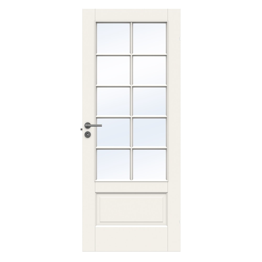 Swedoor Craft SP10, 40 mm massiv hvid fyldningsdør 92,5x194 cm (10x20)