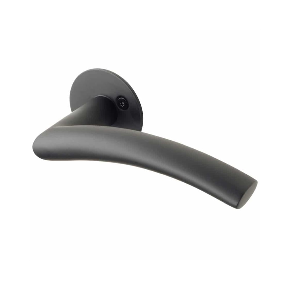 Jasa Sirius dørgreb L-form i sortlakeret stål Ø19 mm