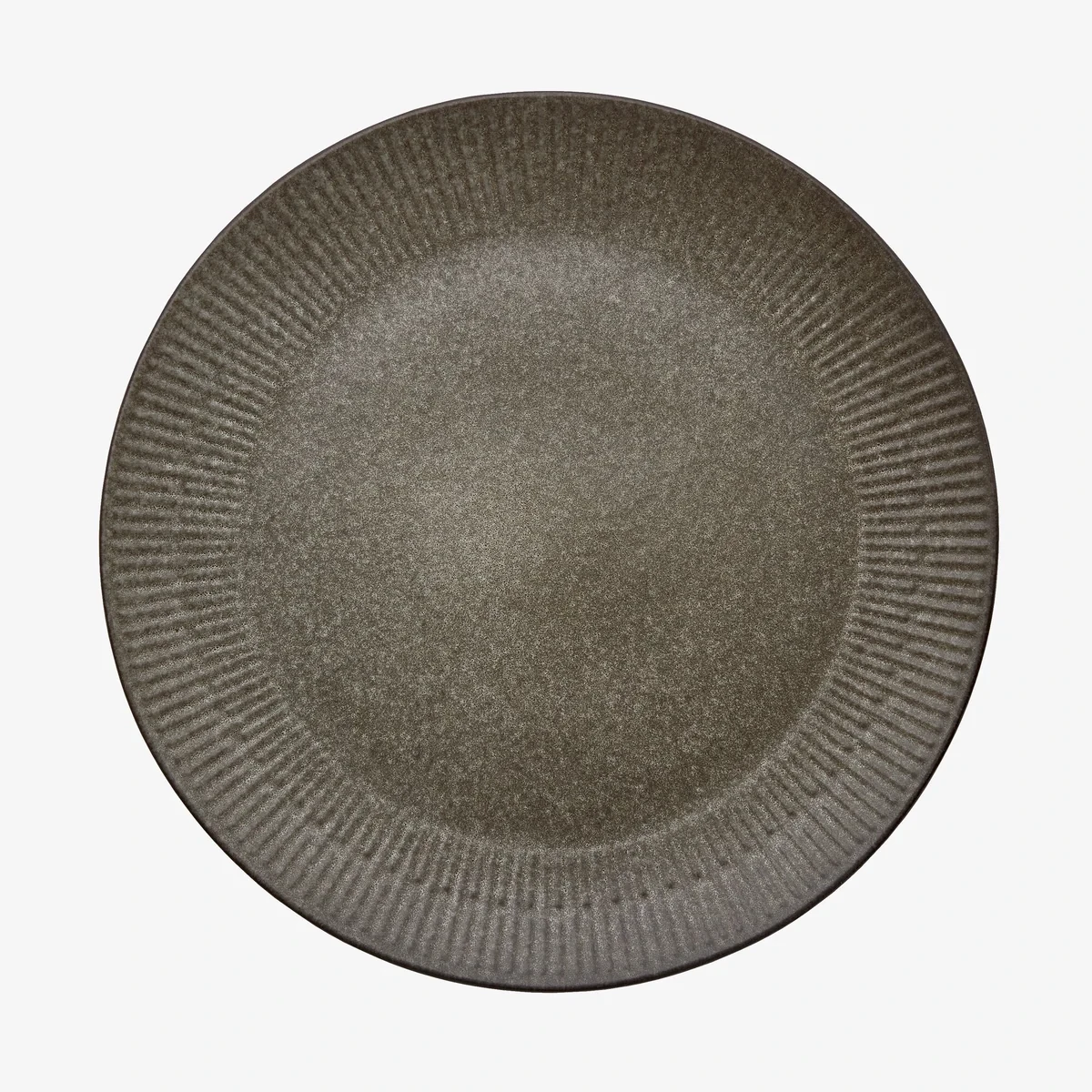 Aida Relief middagstallerken i grå stentøj 27 cm 4 stk.