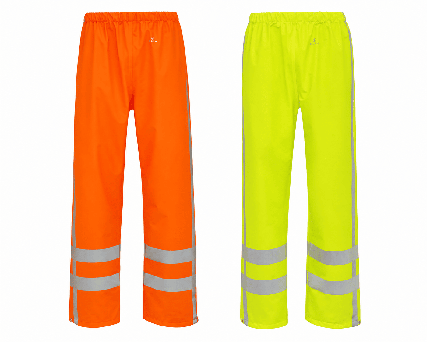 Elka Dry Zone Visible regnbukser Hi-Vis med refleksstriber - Fl. gul - 5XL