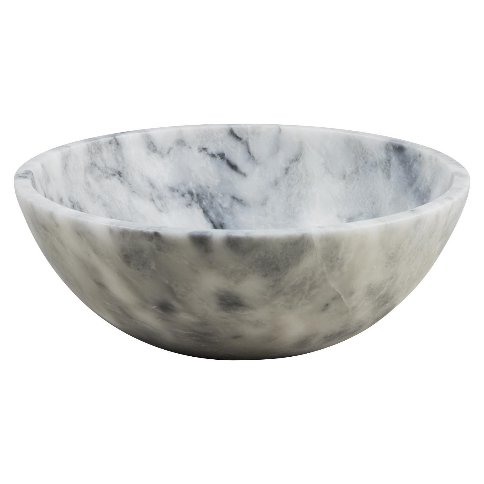 GemLook GL387 håndlavet vask i grå marmor Ø40 cm