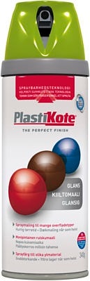 Plasti-kote Twist & Spray blank i grøn ral 6018.Spraydåse med 400 ml.