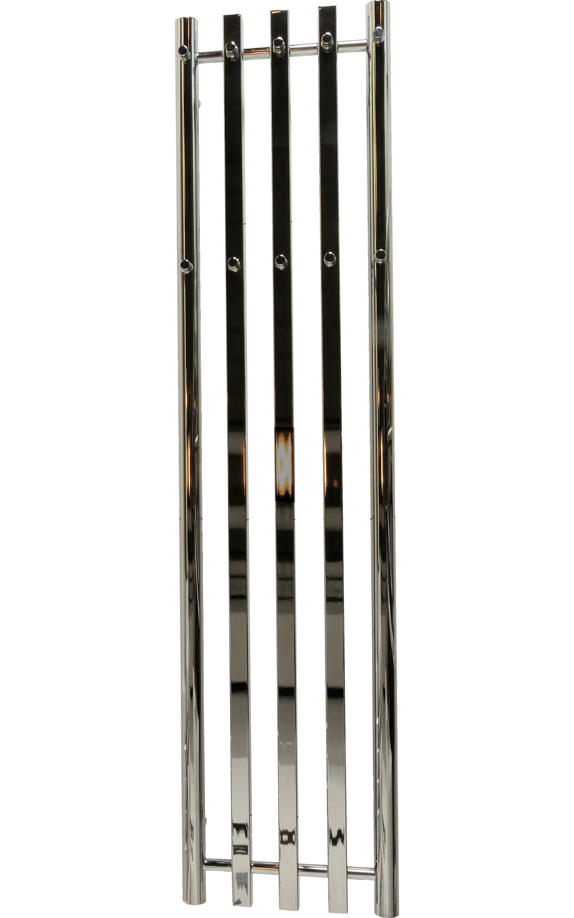 Kriss Zenit håndklædetørrer i krom 1420 x 340 mm.med 10 kroge. Centermål 302 mm