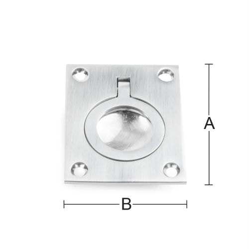 Habo lemmehank 50 x 60 mm børstet krom