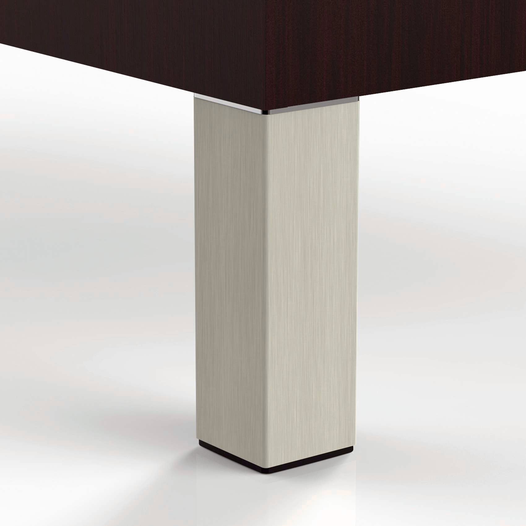 Theofils 555 bordben mat grå RAL 9006 15 cm 4 stk.