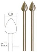 Proxxon dråbe fræser Ø 6 mm. 2 stk.Proxxon nr. 28724