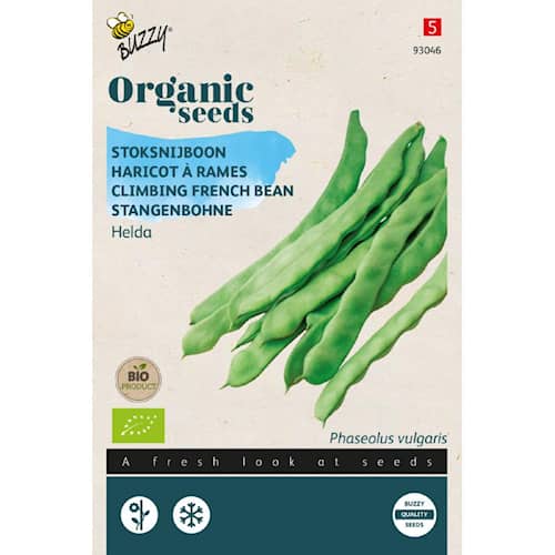 Buzzy Organic stangbønne Helda økologiske frø