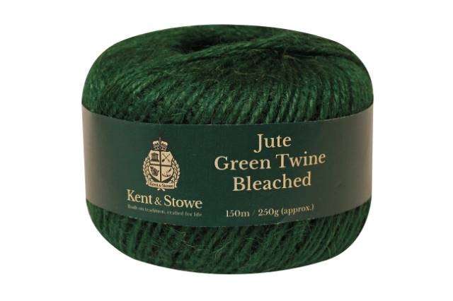 Kent & Stowe Jute Twine Bleached Green garn 150 meter