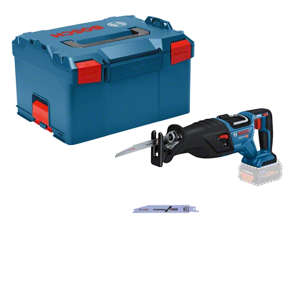 Bosch tigersav GSA 18V-28 uden batteri og oplader i L-BOXX.