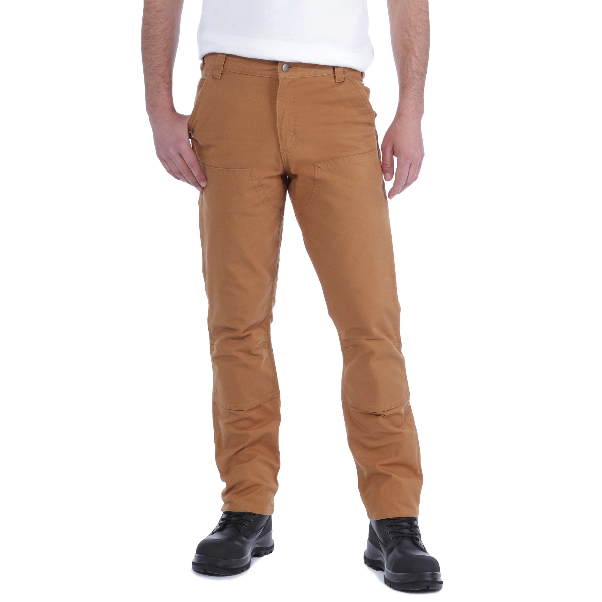 Carhartt Stretch Duck canvasbukser med forstærket knæ brun str. 32-32