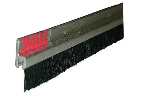 Svalk børsteliste aluminium 3,0 m. h-profil 50-25