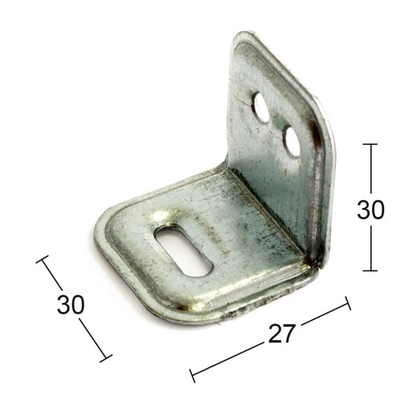 Habo møbelvinkel 27 x 30 mm elforzinket