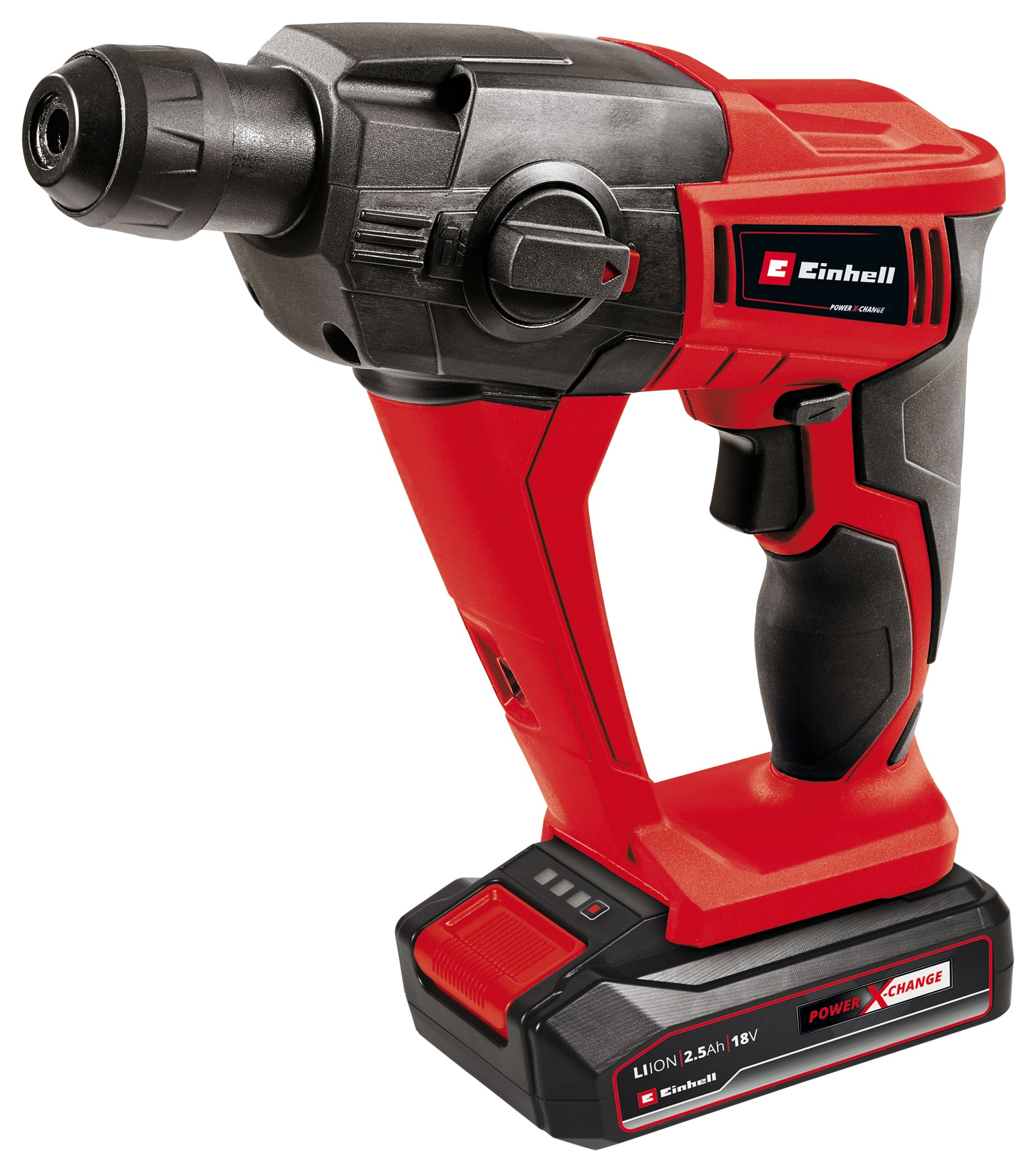 Einhell TE-HD 18 Li borehammer 18V med 2,5 Ah batteri og lader