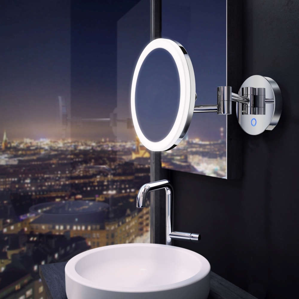 Smedbo Outline LED barber-sminkespejl væg miljo kr