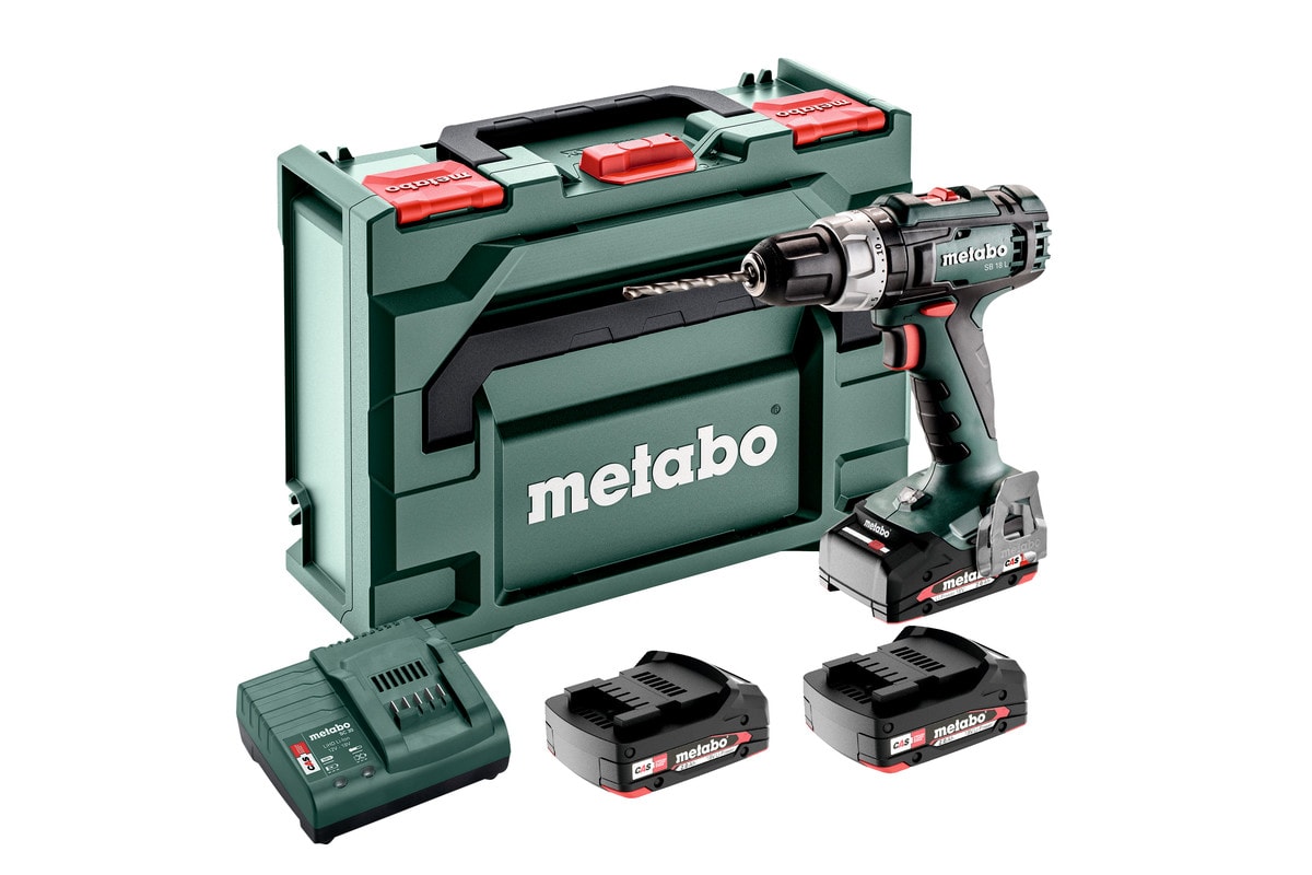 Metabo slagboremaskine SB 18 L Set med 3x2Ah batterier og lader