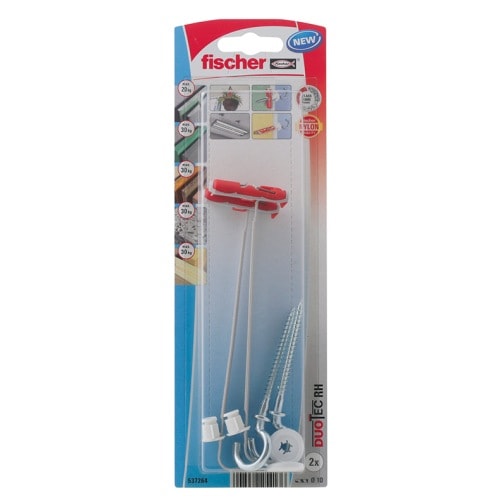 Fischer DUOTEC 10 kipdybel med rundkrog nylon 10 mm 2 stk.
