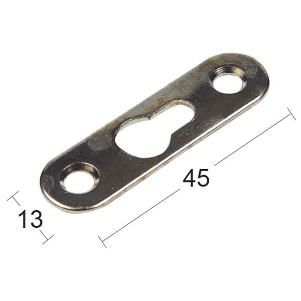 Habo hægtebeslag 45 x 13 mm elforzinket 4 stk