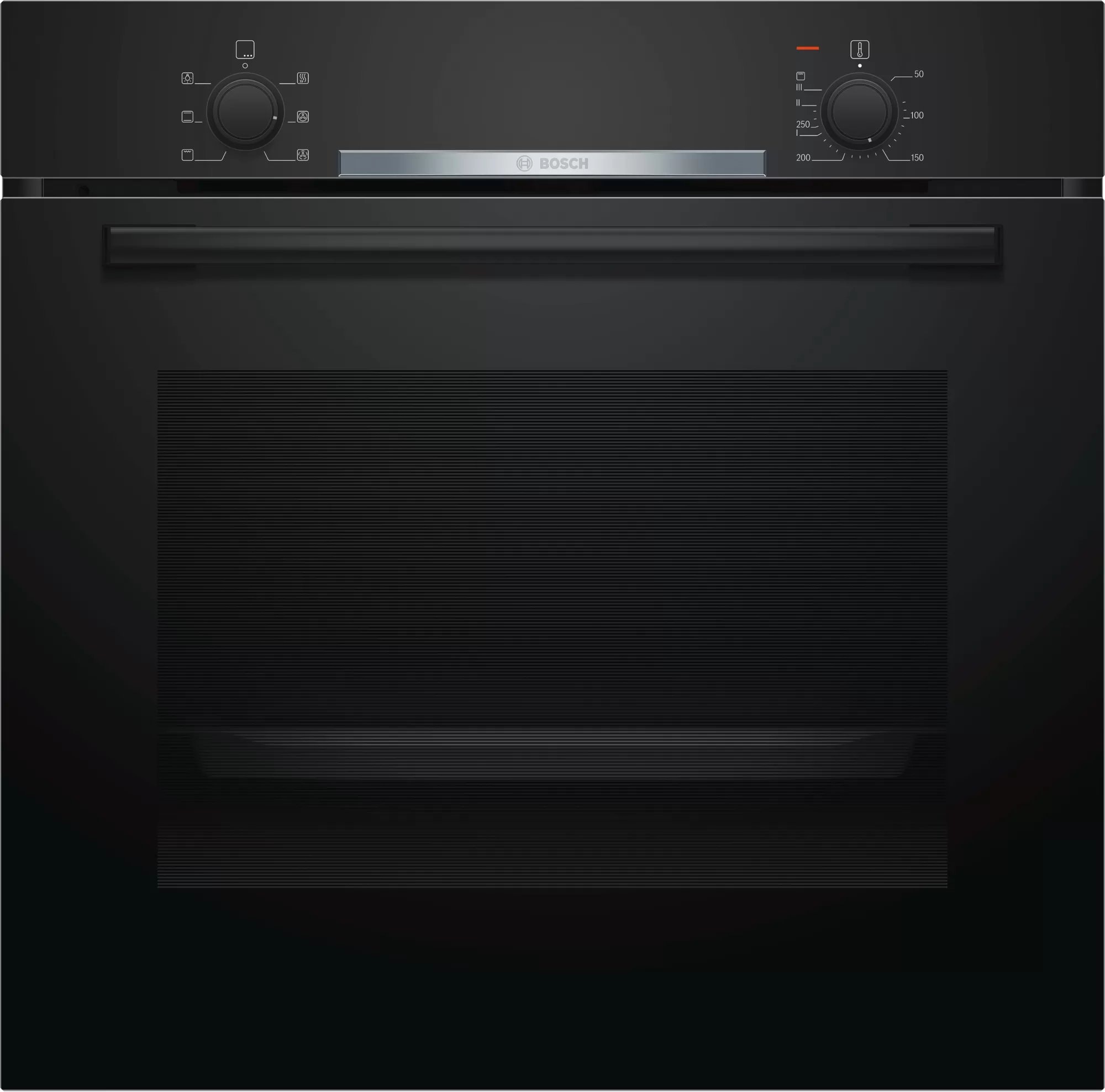 Bosch Serie 2 indbygningsovn sort EcoClean 71L 3400W HBA530BB0S