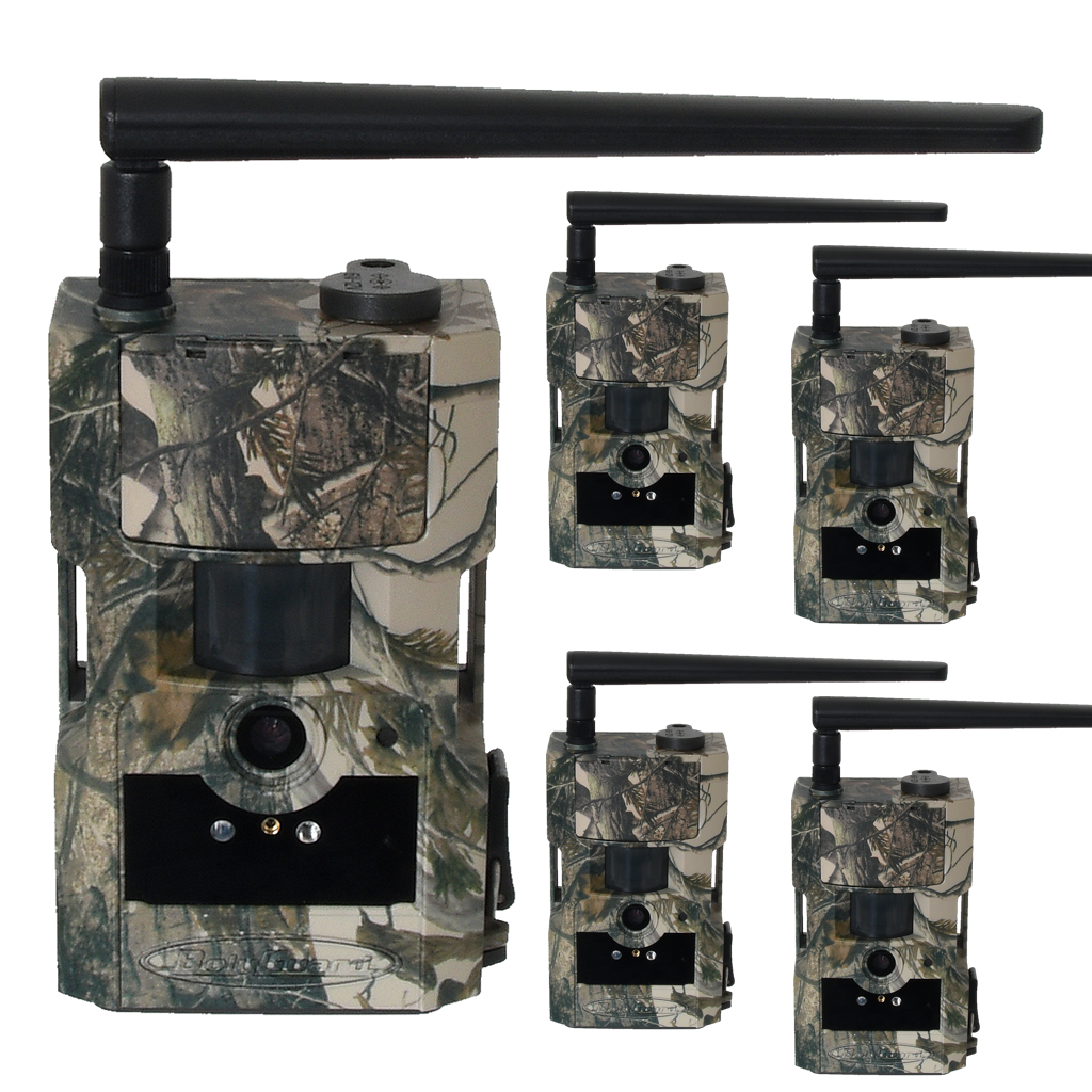 5-pak Bolyguard BG584-T2 V2 Overvågningskamera 4G - inkl. 3 måneder HylteSIM