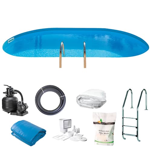 Swim & Fun Basic Inground pool oval 700 x 320 x 150 cm 27.470 liter