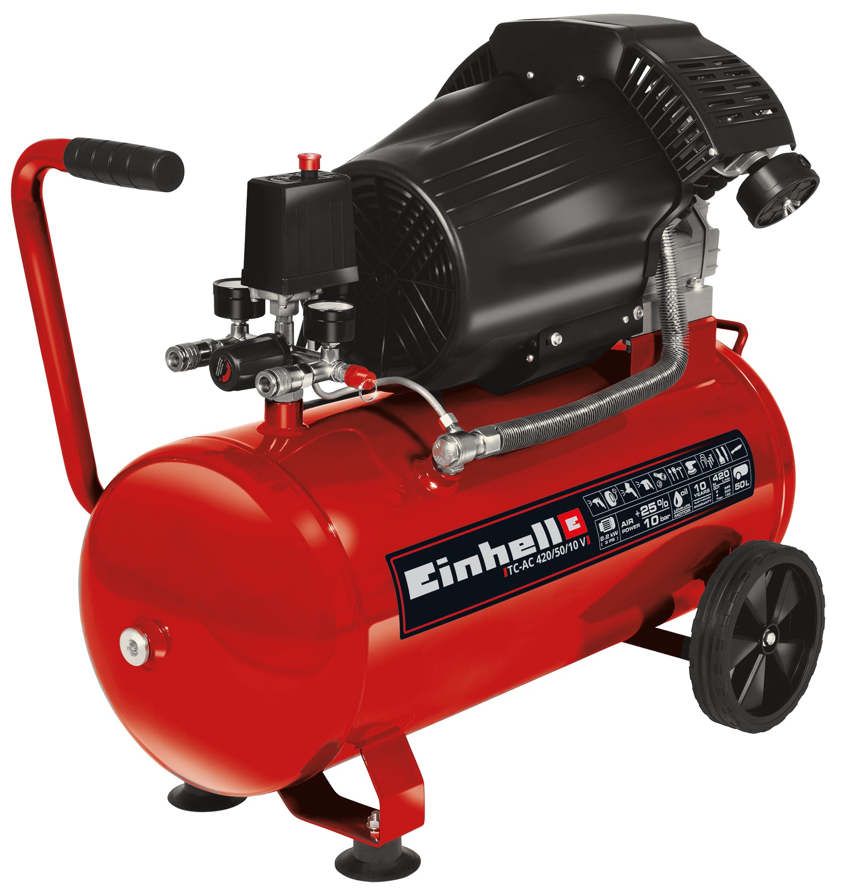Einhell TC-AC 420/50/10 V kompressor 10 bar 50L 2200W