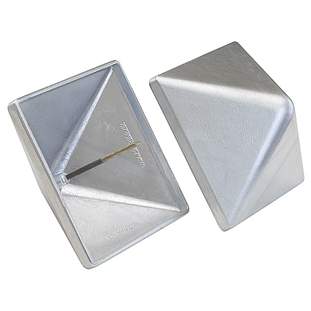 Kokille stolpehat Pyra i støbt aluminium 130 til 125x125 mm stolpe