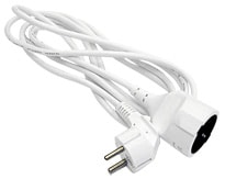 Amiga Forlængerledning Hvid 6 m M/J Rkk 3G1,5 Pets