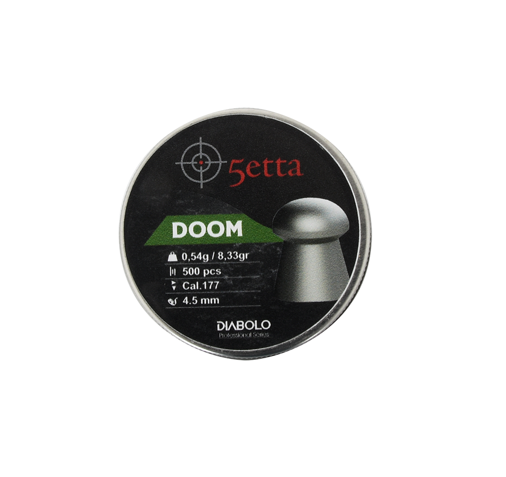 5etta Airgun Bullets Doom 4,5 mm 0,54 g / 8,33 gr 500 stk.