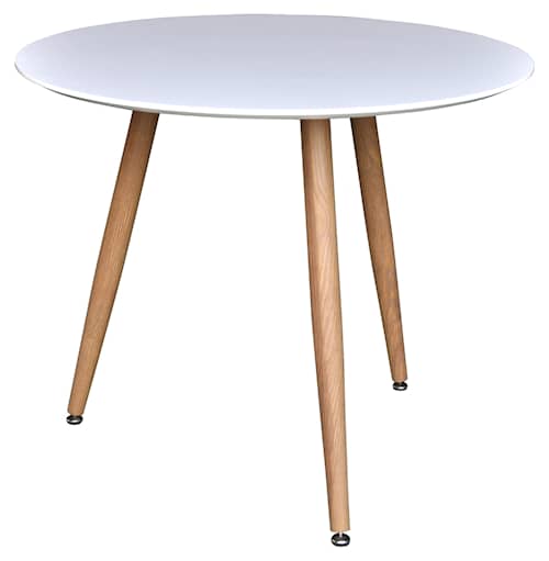 Venture Design Polar spisebord i ege-look/hvid Ø90 x H75 cm