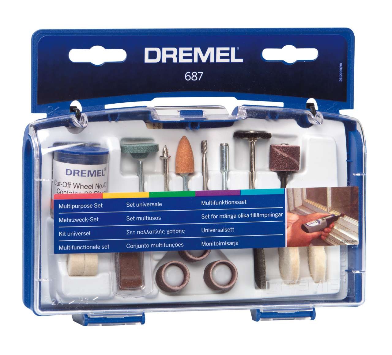 Dremel multifunktionssæt 687 - 52 dele tilbehør