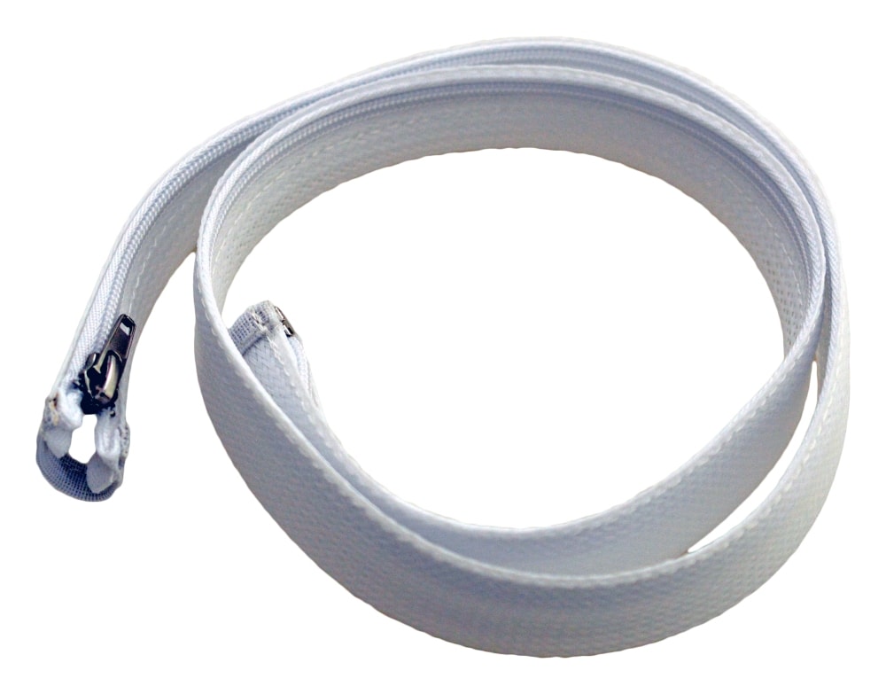 E-line kabelsok sort flet med lynlås Ø30 mm x 1 meter