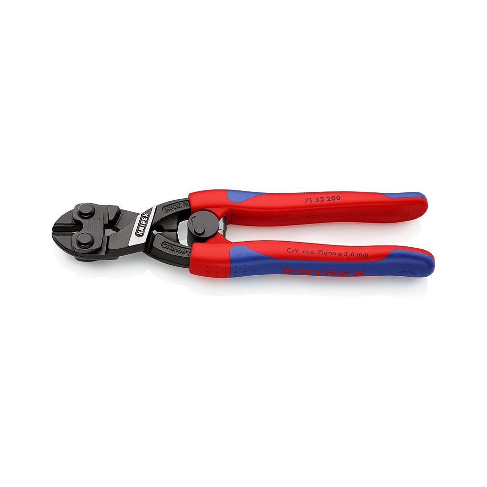 Knipex CoBolt boltsaks kompakt med fjeder og udsparing sort atramenteret 200 mm