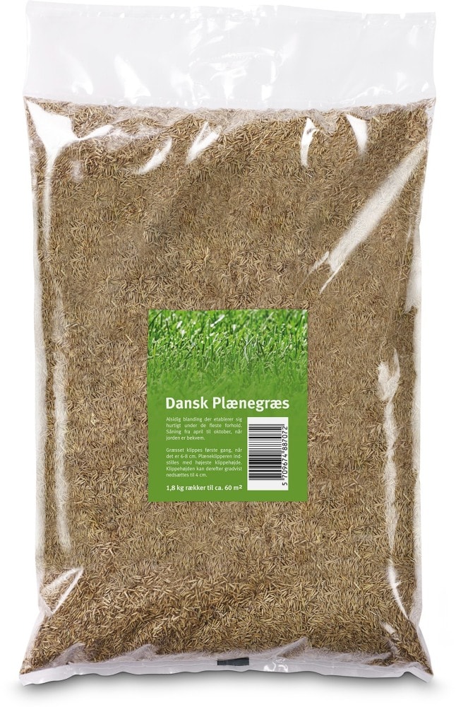 Dansk plænegræs 1,8 kg