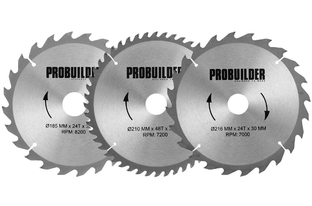 Probuilder klinge til træ Ø216 x 30 x 2,5 mm t24