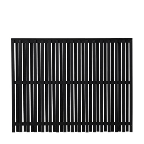 Plus Nagano hegn grundmalet sort 180 x 80 cm