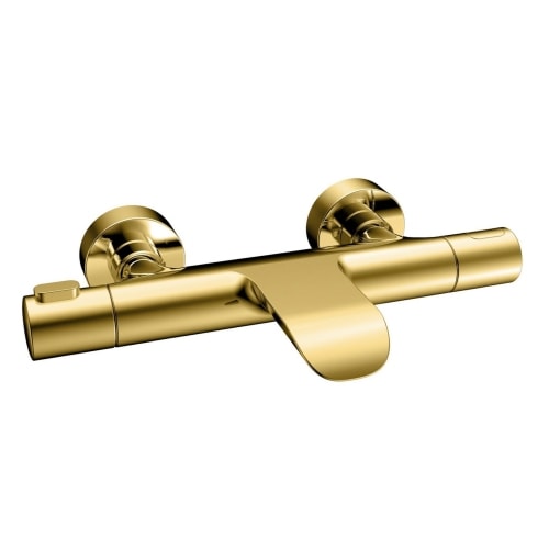 Bathlife Brusa Tapp badekarsarmatur med termostat og omskifter