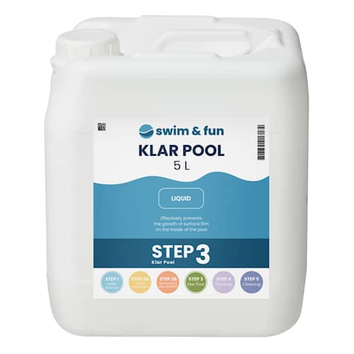 Swim & Fun KlarPool til forebyggelse af belægninger i pool og spa 5 liter