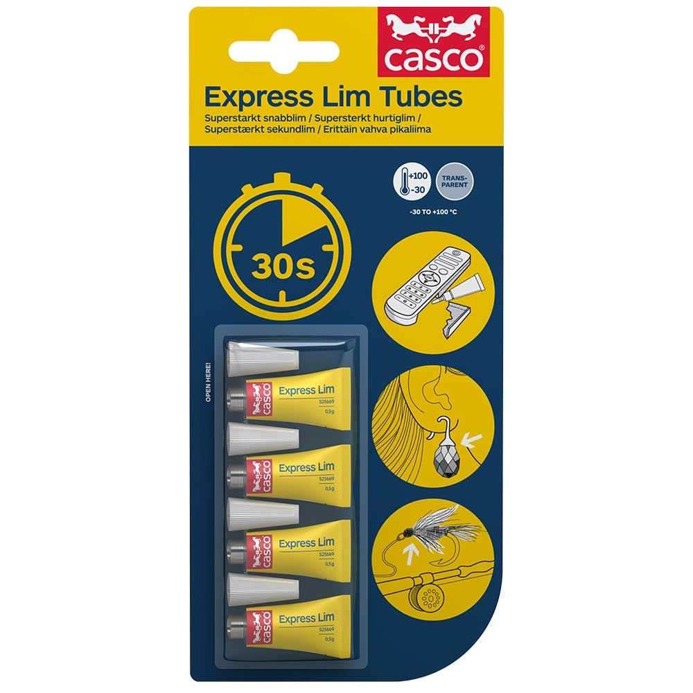 Casco Express Lim Tubes lim til punktlimning 4 x 0,5 gram