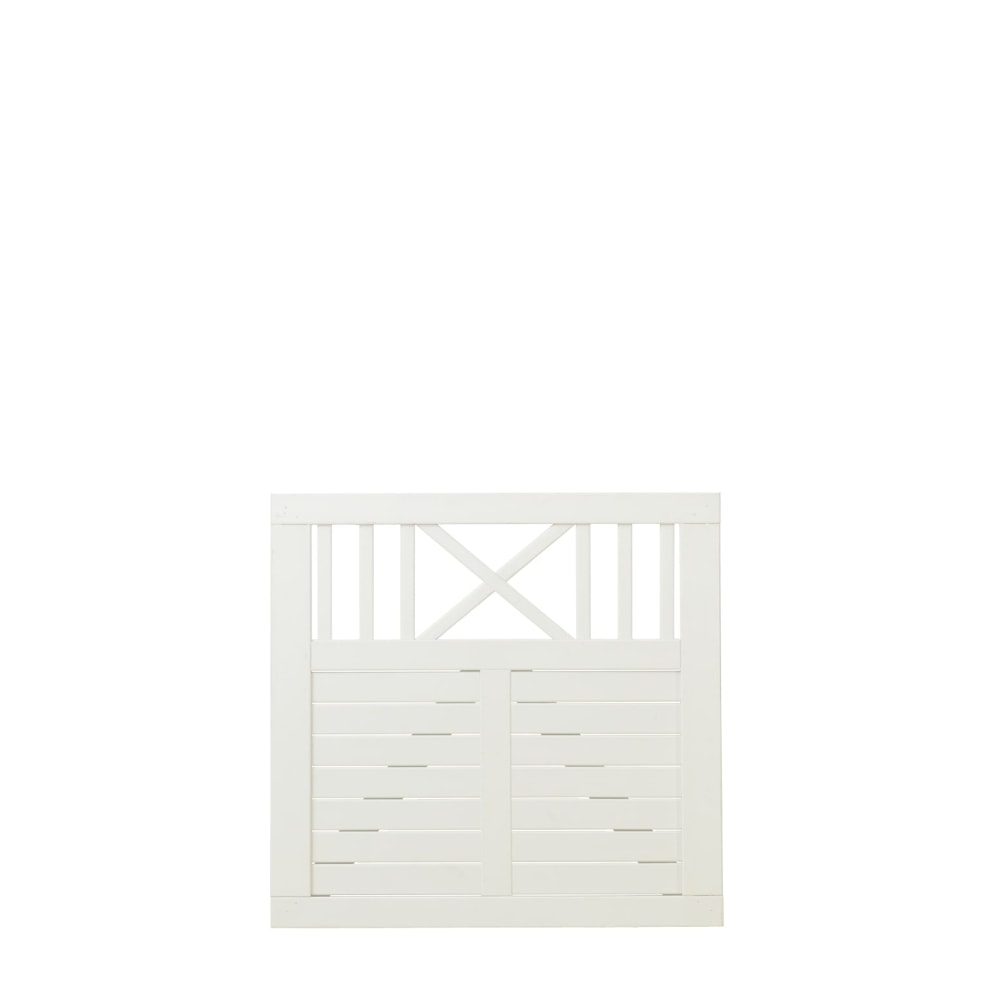 Plus Nostalgi enkeltlåge grundmalet hvid Bredde 100 cm