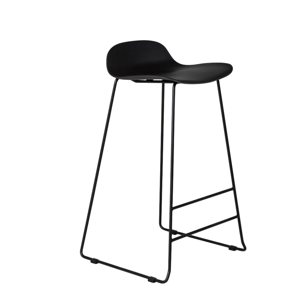 Venture Design Wave barstol i hvid og hvid plastik